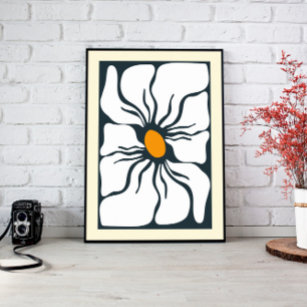 Canvas abstrato Flower Wall Art