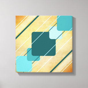 Canvas AP0010 Geométrico de Canvas Laranja