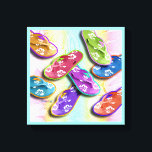 Canvas Art CHINELOS Gallery<br><div class="desc">CHINELOS em um gráfico de estilo de arte Pop em uma Canvas de galeria - Pronto para travar,  não é necessário nenhum quadro! Perfeito para uma casa de praia ou decoração temática oceânica. Escolha sua cor de fundo e escolha seu tamanho!</div>