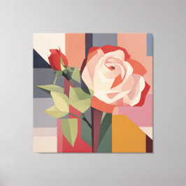 Canvas Arte, Rosa geométrica