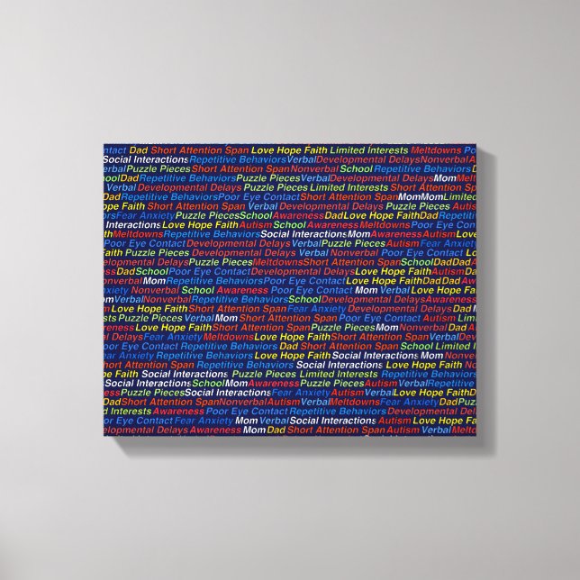 Canvas Autismo (Brilho) (Frente)
