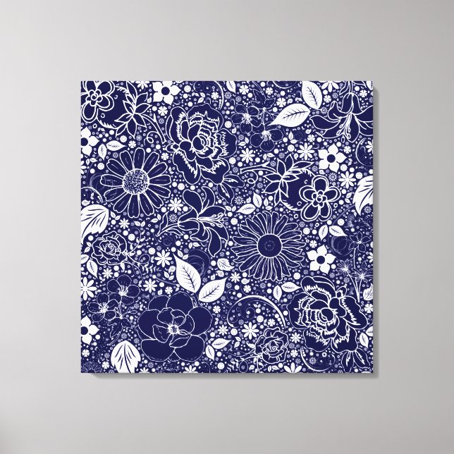 Canvas AZUL das Belezas Botânicas (Frente)
