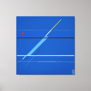 Canvas Blue Screen: Kandinsky's Art