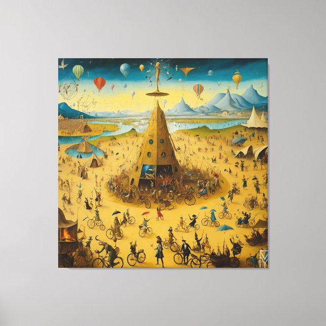 Canvas Bosch and the Chaos of Burning Man (Frente)