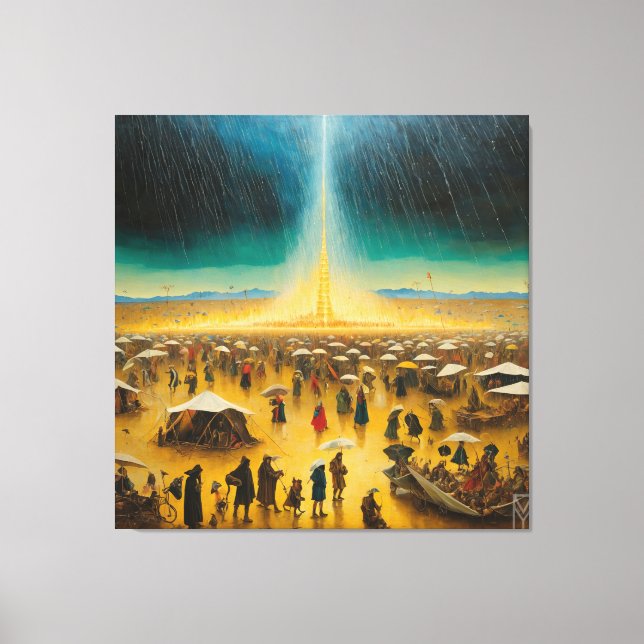 Canvas Bosch Transforms the Storm at Burning Man (Frente)