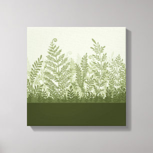 Canvas botânicas da ilustração da planta