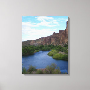 Canvas cenho do lago Saguaro