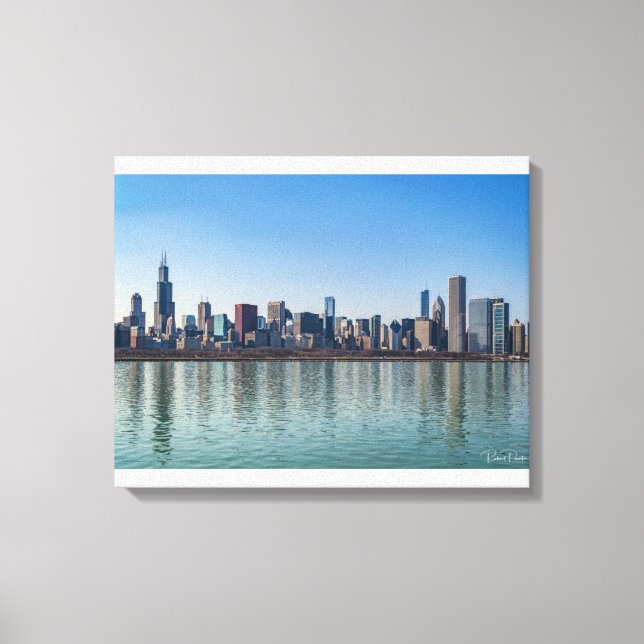Canvas - Chicago Skyline Lake Michigan Illinois (Frente)