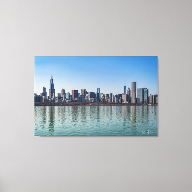 Canvas - Chicago Skyline Lake Michigan Illinois (Frente)