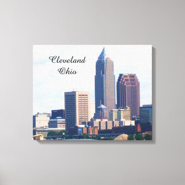 CANVAS CLEVELAND OHIO SKYLINE (Frente)