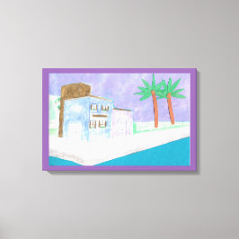Canvas com Cena de Caribe