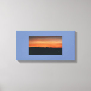 Canvas com cena do por do sol
