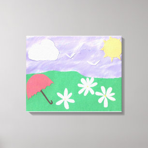 Canvas com cena exterior