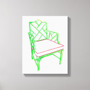 Canvas da cadeira do Palm Beach