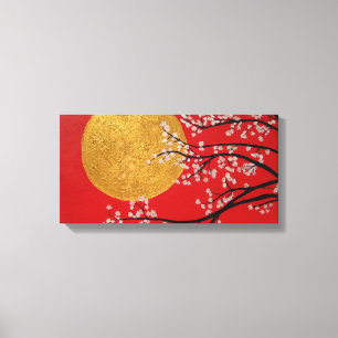 Canvas da flor de cerejeira