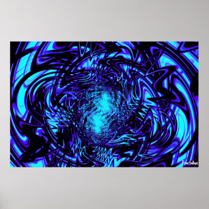 Canvas da fluorescência/impressão do poster