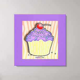 Canvas da galeria do cupcake da uva