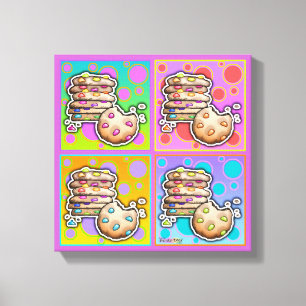 Canvas da galeria dos BISCOITOS do pop art