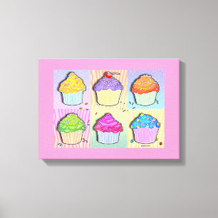 Canvas da galeria dos CUPCAKES do POP ART