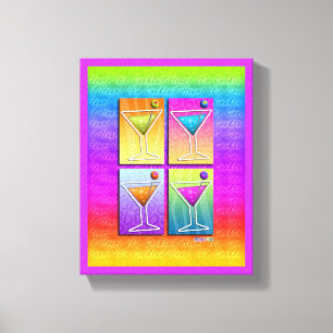 Canvas da galeria dos MARTINIS do POP ART