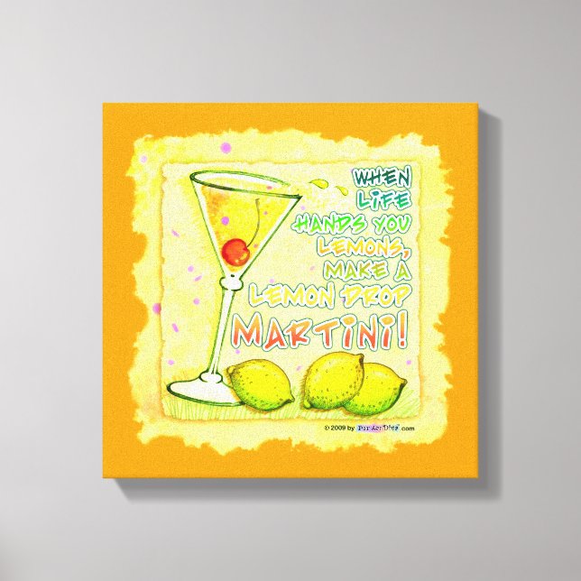 Canvas da Galeria LEMON DROP MARTINI (Frente)