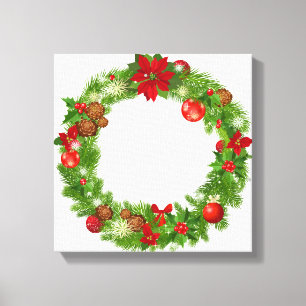 Canvas da grinalda do Natal