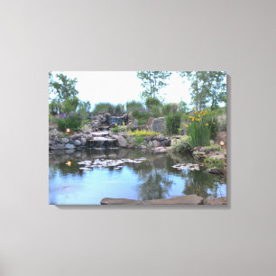 canvas da lagoa de Koi da cachoeira 3-Tier