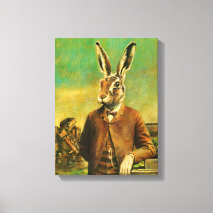 Canvas da lebre do Victorian do vintage
