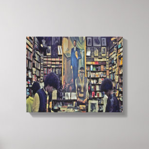 canvas da livraria de Harlem dos anos 70