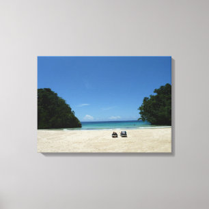 Canvas da parede da foto de Jamaica da praia da