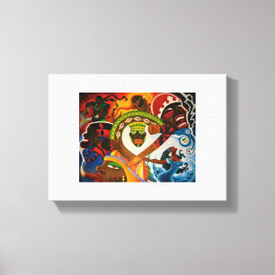 Canvas da parede de 7 Orishas
