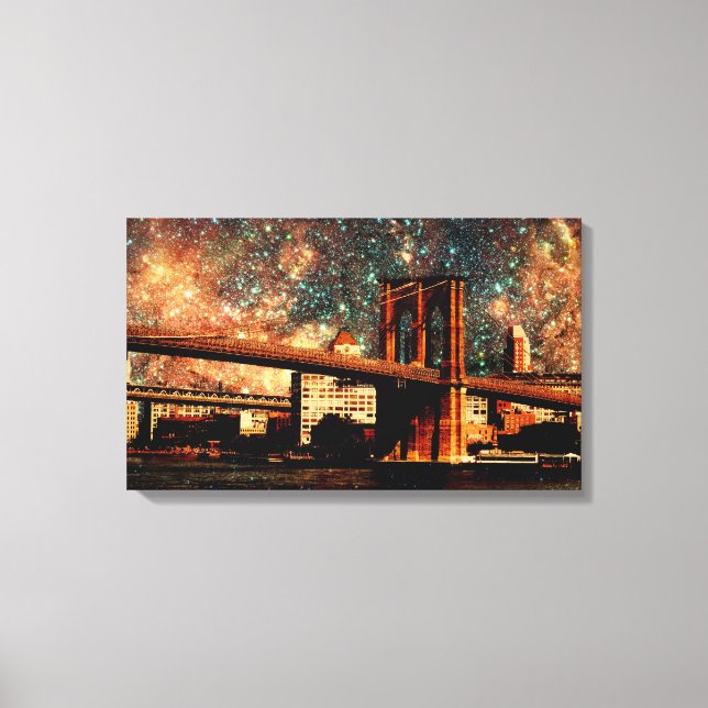 Canvas da ponte Starry Night Brookyn (Frente)