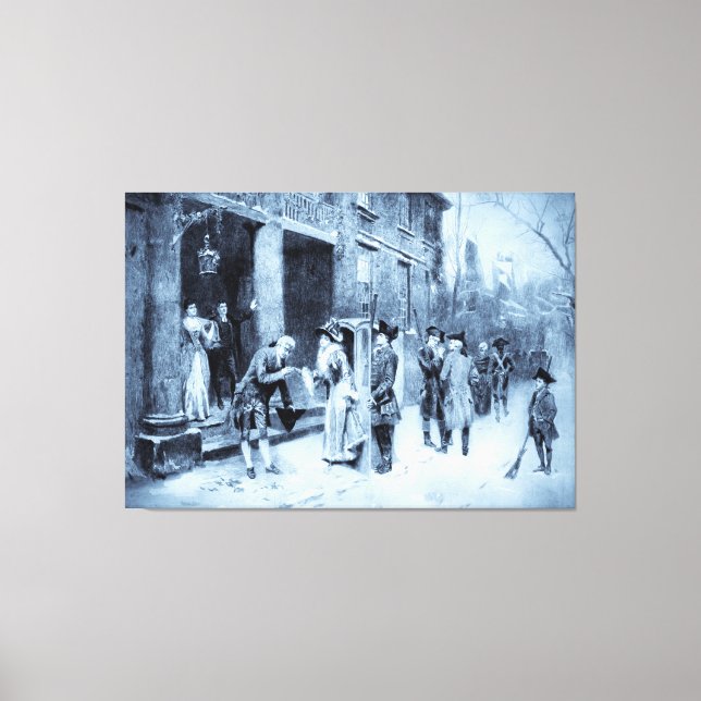canvas da véspera de Natal no Colonial Times (Frente)