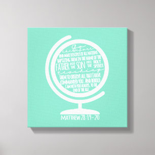 Canvas das missões: Grande comissão no globo