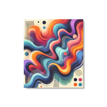 Canvas de Abstrato de Fluxo de Cores