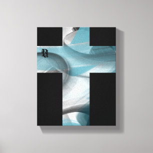 canvas de Abstrato de Tendência de 8x10" Azul bran