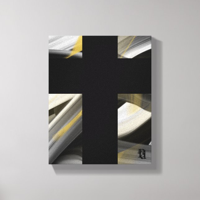 canvas de Abstrato de Tendência de 8x10" preto bra (Frente)