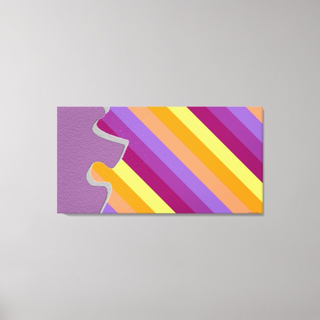 Canvas de açúcar Quebra-cabeça Abstrato de peça de (Frente)