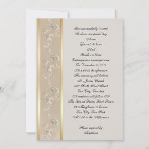 canvas de aparência elegante do convite para casam