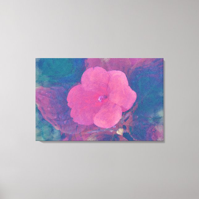 Canvas de Arte de Flor Rosa (Frente)