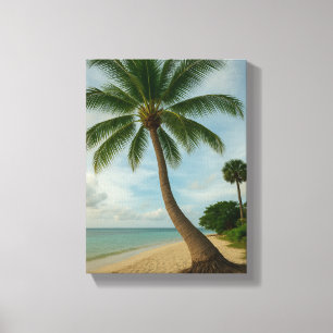 Canvas de Arte de Paraíso na Praia Tropical