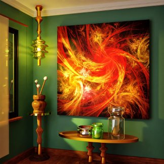 Canvas de Arte do Firestorm Nova Abstrato