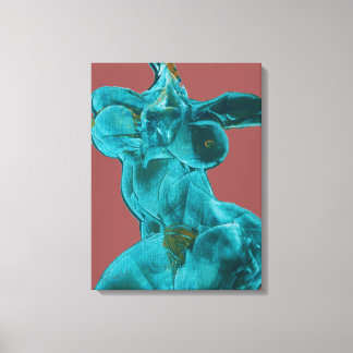 Canvas de arte feminina em movimento