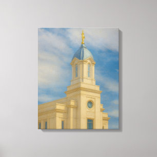 Canvas de Arte LDS do Cedar City Utah Temple Paint