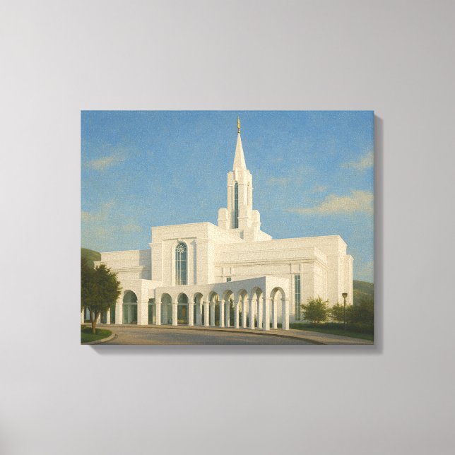 Canvas de Arte LDS LDS Linda do Templo de Utah (Frente)