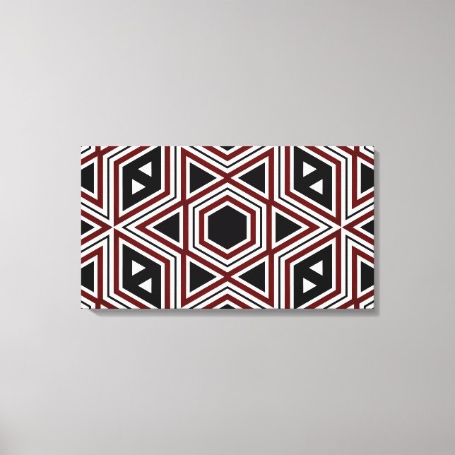 Canvas de Arte Sem Fios com Padrão Retroativo (Frente)