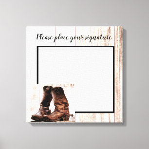 canvas de assinatura de 20"x20" inicializa o oeste