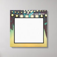 canvas de assinatura de 20"x20" Praia Palmeiras de