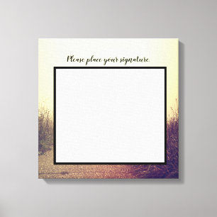 canvas de assinatura de 20"x20" Via de subida sola