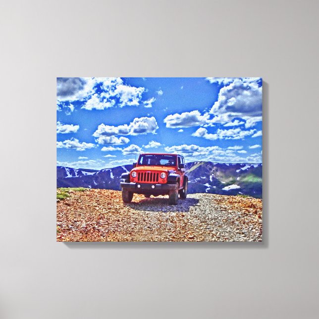 Canvas de aventura da montanha Jeep (Frente)